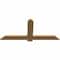 Ekena Millwork Eugene Smooth Timber Gable Bracket, Western Red Cedar, 60"W x 27"H x 1 1/2"D x 5 1/2"F, 11/12 Pitch GBW060X27X0206EUG00SWR - alternate 4
